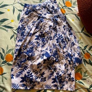 ModCloth Floral Midiskirt